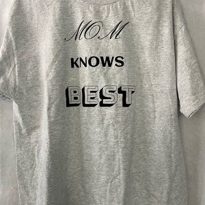 Hanes Gray Short Sleeve Tee - Mom Knows Best